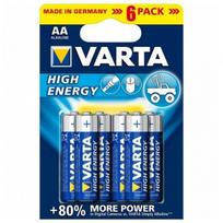Elementai Varta High Energy, 6 vnt