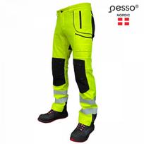 Softshell kelnės Nebraska, Hi-Vis CL2, geltona/juoda C44, Pesso