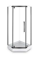  Domoletti VOLCANO QA105-90, penkiakampė, su padėklu, 900 mm x 900 mm x 2050 mm