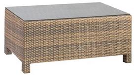 Lauko stalas Home4you Sevilla New, smėlio, 71 cm x 71 cm x 30 cm