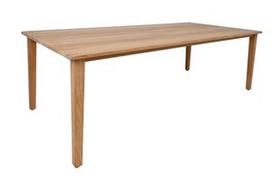 lauko stalai senukai - Lauko stalas Home4you Maldive, rudas, 220 cm x 100 cm x 75 cm - 1 nuotrauka