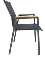 Lauko kėdė Home4you Tampere, juoda, 56 cm x 63 cm x 90 cm