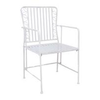 Lauko kėdė Home4you Jasmine, balta, 53 cm x 54 cm x 92 cm
