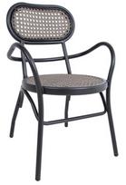 Lauko kėdė Home4you Bolgheri, ruda/juoda