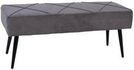 Prieškambario suoliukas Home4you Kelsi, pilkas, 100 cm x 36 cm x 43 cm