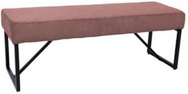 Prieškambario suoliukas Home4you Myla, rožinis, 110 cm x 36 cm x 42 cm