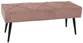 Prieškambario suoliukas Home4you Kelsi, rožinis, 100 cm x 36 cm x 43 cm