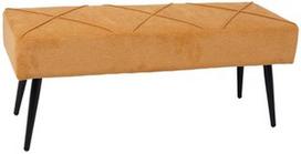 minkstasuolis batu - Prieškambario suoliukas Home4you Kelsi, geltonas, 100 cm x 36 cm x 43 cm - 1 nuotrauka