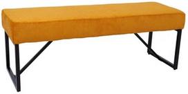 minkstasuolis - Prieškambario suoliukas Home4you Myla, geltonas, 110 cm x 36 cm x 42 cm - 1 nuotrauka