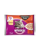 WHISKAS Masová krémová polévka 4x 85g
