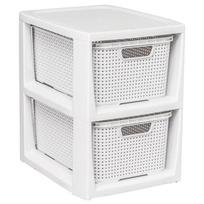 Branq lentyna su 2 krepšeliais Rattan, 14 l