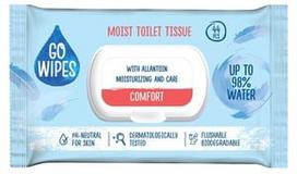 Tualetinis popierius Go Wipes Comfort, drėgnas, 1 sl