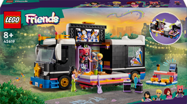 LEGO Friends Popmuzikos žvaigždės gastrolių autobusas 42619
