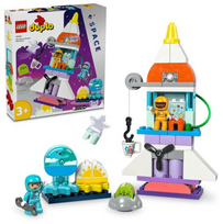 konstruktoriai su atsuktuvu - LEGO DUPLO Kosminio erdvėlaivio nuotykiai trys viename 10422 - 2 nuotrauka