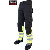 Darbo kelnės Pesso Canvas HI-VIS, juodos