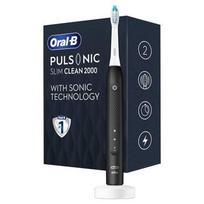 dantu sepetelis sonic - Braun Pulsonic Slim Clean 2000 Black (Juodas) - 2 nuotrauka