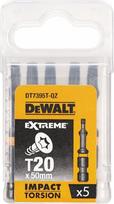 dewalt smuginiu galvuciu rinkinys - Smūginių sukimo antgalių rinkinys Dewalt Torsion (DT7395T-QZ), 5 vnt. - 1 nuotrauka