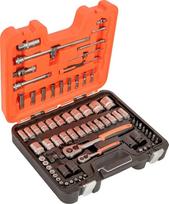 Galvučių ir terkšlės rinkinys Bahco (S800), 1/2", 1/4", 77 vnt