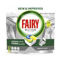 Fairy Platinum Lemon automatinių indaplovių kapsulės, 20 vnt
