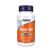 oil krill - NOW Krill Oil (Krilių aliejus) 500mg 60 kaps. - 1 nuotrauka