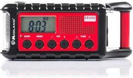 Midland emergency radio ER300, black/red