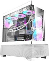 Darkflash DS900 AIR + 7 ARGB Fans White (Baltas)
