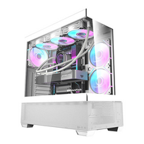 korpusas darkflash ds900 - Darkflash DS900 AIR + 7 ARGB Fans White (Baltas) - 2 nuotrauka
