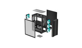 atx korpusai - DeepCool CC560 V2 Midi Tower Juoda - 2 nuotrauka