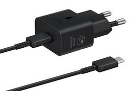 gan ikroviklis -  Samsung EP-T2510XBEGEU, 1 x USB Type C, 1 m, juoda, 25 W - 1 nuotrauka