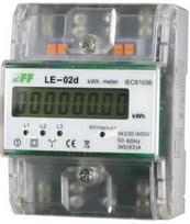 elektros skaitiklis - F&F 3 fazių elektros skaitiklis MID 63A 230/400V su LCD ekranu LE-02D - 1 nuotrauka