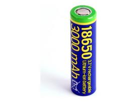 lithium 18650 baterija - GEMBIRD Lithium-ion 18650 Battery 10C 3000mAh - 2 nuotrauka
