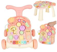 paspiriamos masineles rozine - Vaikštynė Musical Stroller 3in1, 43 cm, šviesiai rožinė - 2 nuotrauka