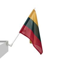 lietuvos veliava - Lietuvos vėliavėlė automobiliui su koteliu - 1 nuotrauka