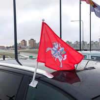 Lietuvos automobilinė istorinė vėliavėlė su koteliu
