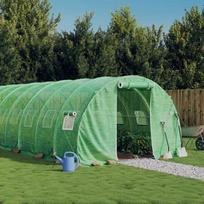 Shopme Šiltnamis su plieno rėmu, žalios spalvos, 8x3x2m, 24m²
