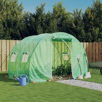 Shopme Šiltnamis su plieno rėmu, žalios spalvos, 3x2x2m, 6m²