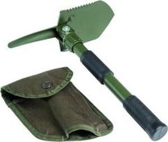 Kastuvas Mil-tec Mini Spade, 405 mm, anglies plienas, žalia