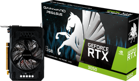 vaizdo plokstes rtx 3050 - Gainward RTX3050 Pegasus 6GB GDDR6 HDMI DP DVI - 1 nuotrauka