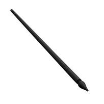 Vėliavos kotas 2.5m, su liepsnele, JUODAS dažytas, D34mm