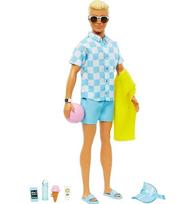 Barbie Ken Doll Swim Trunks and Beach-Themed