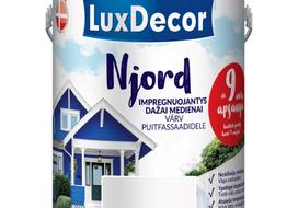 Impregnantas medienai LUXDECOR NJORD, 5 l, Šiaurės sniegas