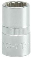 Yato YT-1277 1/2'' Bi-hexagonal Socket 15mm