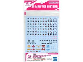 Konstruktorius Bandai 30MS Water Decals Multiuse 1, 63713