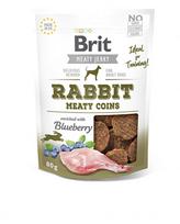 brit rabbit - Brit Jerky Rabbit Meaty Coins skanėstai šunims su triušiena, 80 g - 1 nuotrauka