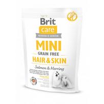 begrudis sunu maistas - Brit Care Mini Hair&Skin sausas maistas mažų veislių šunims 400 g - 1 nuotrauka