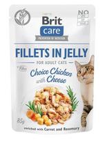 Brit Care Fillets in Jelly vištiena ir sūris 85 g