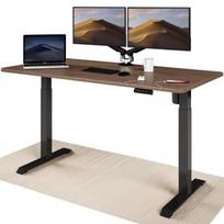 Rašomasis stalas reguliuojamo aukščio Desktronic Home One, juodas/riešuto