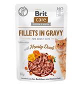 Brit Care Fillets in Gravy Duck konservai katėms su antiena, 85 g