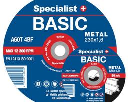 pjovimo diskas 125 specialist - Metalo pjovimo diskas SPECIALIST+ Basic, 125 x 1,6 x 22 mm - 1 nuotrauka