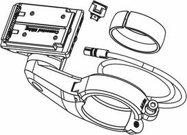 bosch laikiklis - Bosch Aftermarket Kit 1-Arm-Holder, 31,8 mm, juodas - 2 nuotrauka